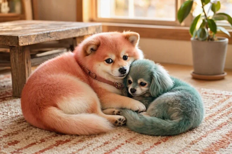 Adorable Bonded Pair Of Dogs Imaginary, Fictional, Or Fantas...