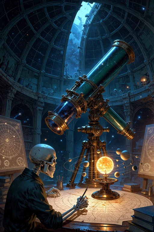 , Boneswm, A Celestial Observatory With A Domed Ceiling Of R...