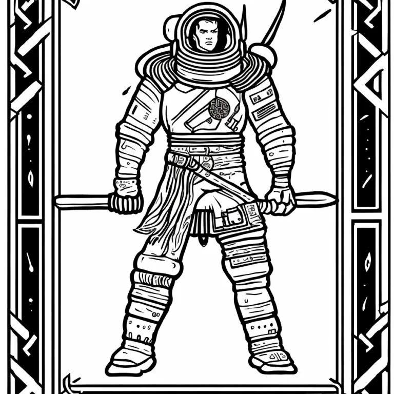 Textless, Best Quality, Line Art Adventure Military Space Vi...