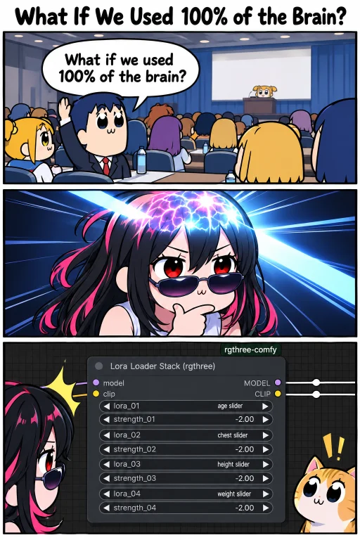 Parody Meme, Three-panel Comic, Comedic Timing, Pop Team Epi...