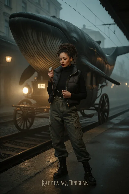 Dark Academic Realism, Full-body Station Portrait Of A 31-ye...