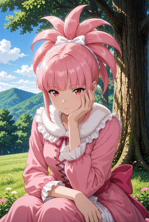 Sakura From The Series Sakura Wars, A Young Woman With Brigh...