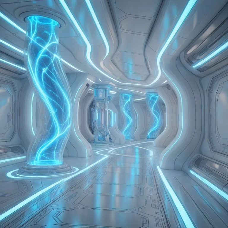 Futuristicenergyplantcorridor, No Humans, Science Fiction, B...