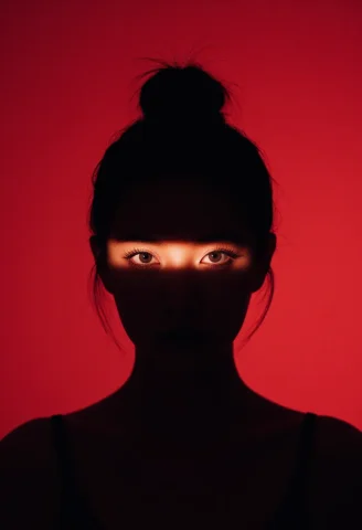 Create An Image Of A Woman, Rendered In Dramatic Chiaroscuro... — Stable Diffusion AI Prompt: Create an image of a woman, rendered in dramatic chiaroscuro against a vibrant r...