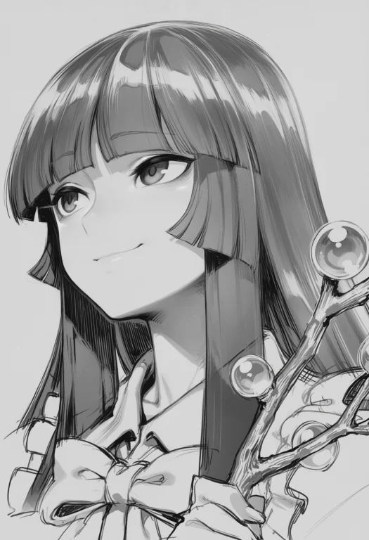 Score7, Score8, Score9, Houraisan Kaguya, Monochrome, Hime C...