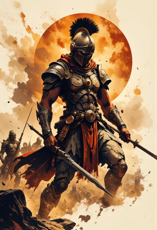 In The Style Of Ff-td, Inkplash Art On Rice Paper, Sepia, He...