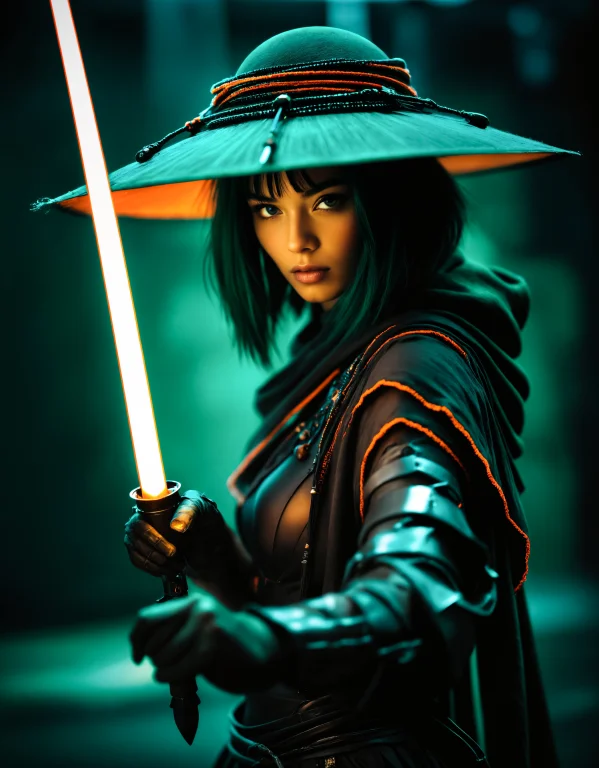 Glamour Portrait Photo, Macro, A Captivating Vibrant Dark Gr...