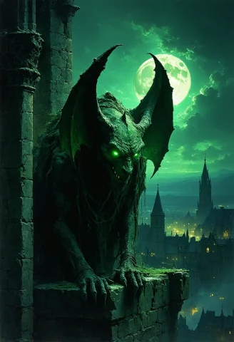 Painterly Dark Fantasy Illustration, Style Of Brom And Zdzis... — Stable Diffusion AI Prompt: Painterly dark fantasy illustration, style of Brom and Zdzisław Beksiński. Low-a...