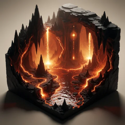 Generate An Isometric Diorama Image In A Lowmid-poly Stylize... — Stable Diffusion AI Prompt: Generate an isometric diorama image in a low/mid-poly stylized art style showcas...