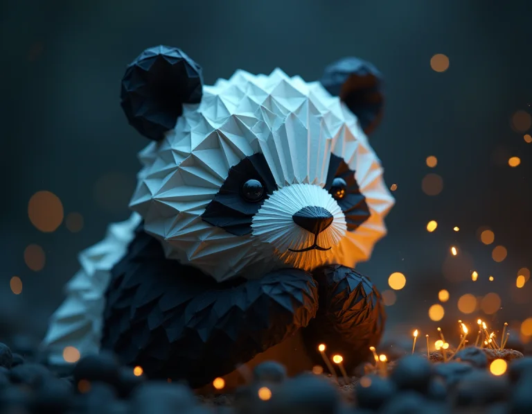 Time-lapse, Gopro, Origami Art Panda, Motivated Lighting, In...
