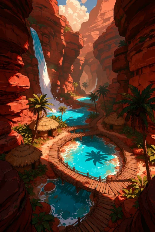 Ta86inkriot, Thin Black Outlines, A Stunning Oasis Hidden De...