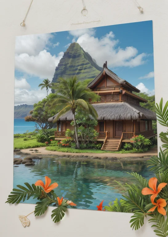 Architectural Style Polynesian Civilization, Hawaiian Island...