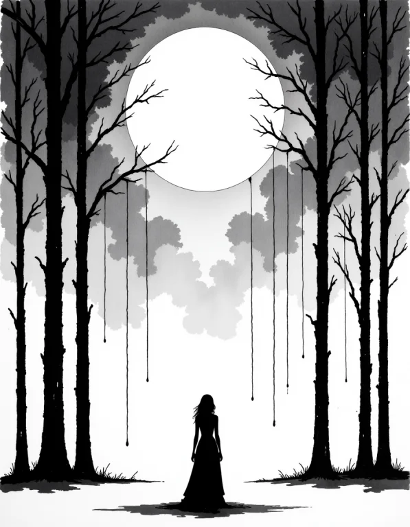 Aidmahidreamstyle, A Minimalist Monochrome Artwork Of A Soli...