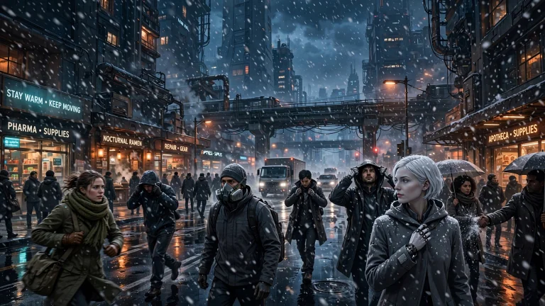 A Cinematic Polished 2d Digital Illustration Of A Vast Grimd...