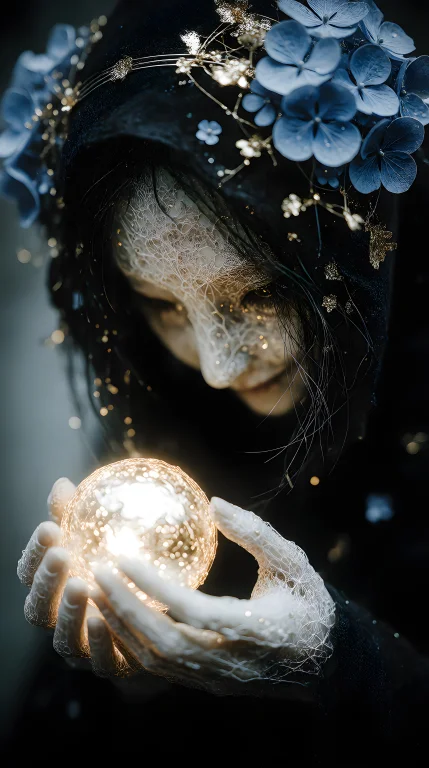 Zidiusart, Close-up Portrait Of A Mystical, Ethereal Creepy...