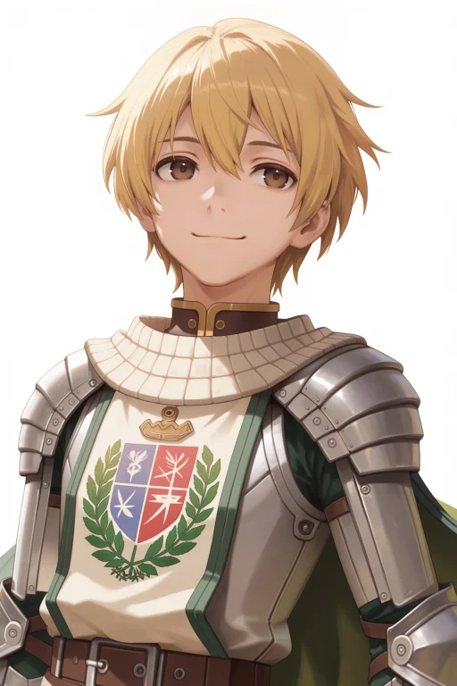 Knightromale, Cape, Silver Gauntlets, Brown Collar, Silver P...
