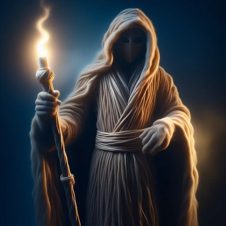 Masterpiece, Mysterious Ancient Wizard Completely Made Of Wo...