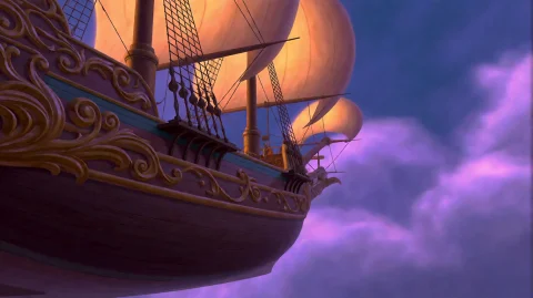 Trsrplnt2002, A Grand, Ornately Carved Wooden Ship With Gild... — Stable Diffusion AI Prompt: trsrplnt2002, A grand, ornately carved wooden ship with gilded scrollwork along...