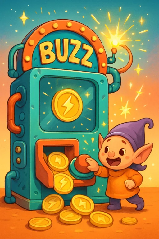 A Whimsical, Colorful, Retro-futuristic Machine That Dispens...