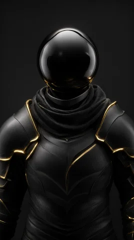 A Hyperrealistic Digital Portrait Depicting A Faceless Ether... — Stable Diffusion AI Prompt: A hyperrealistic digital portrait depicting a faceless ethereal warrior,position...