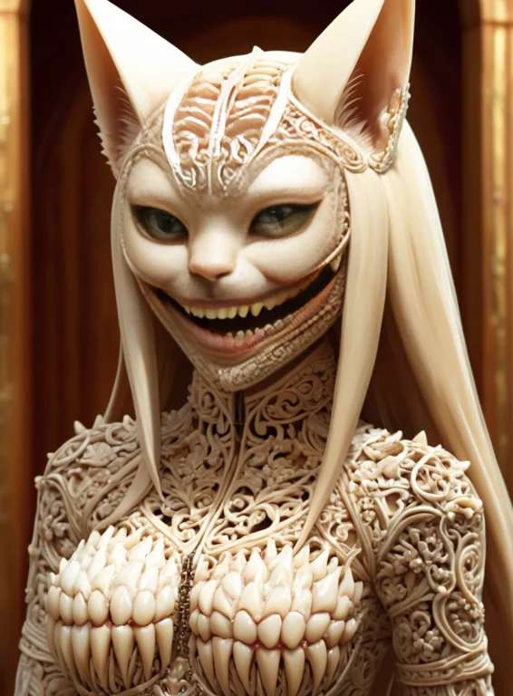 Teeth, Lorateef-morph-sdxl0.95 Toothy, Catgirl Madeofteef1.2...