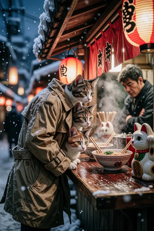 Digital Painting, Pr3stigeanim3, In A Quaint Winter Village...