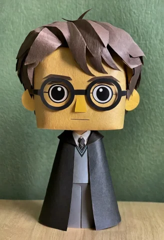 Made Out Of Ral-ppr, Papercraft, Paper, Harry Potter, Lorara... — SDXL AI Prompt: made out of ral-ppr, papercraft, paper, harry potter, , positive emotional, prof...