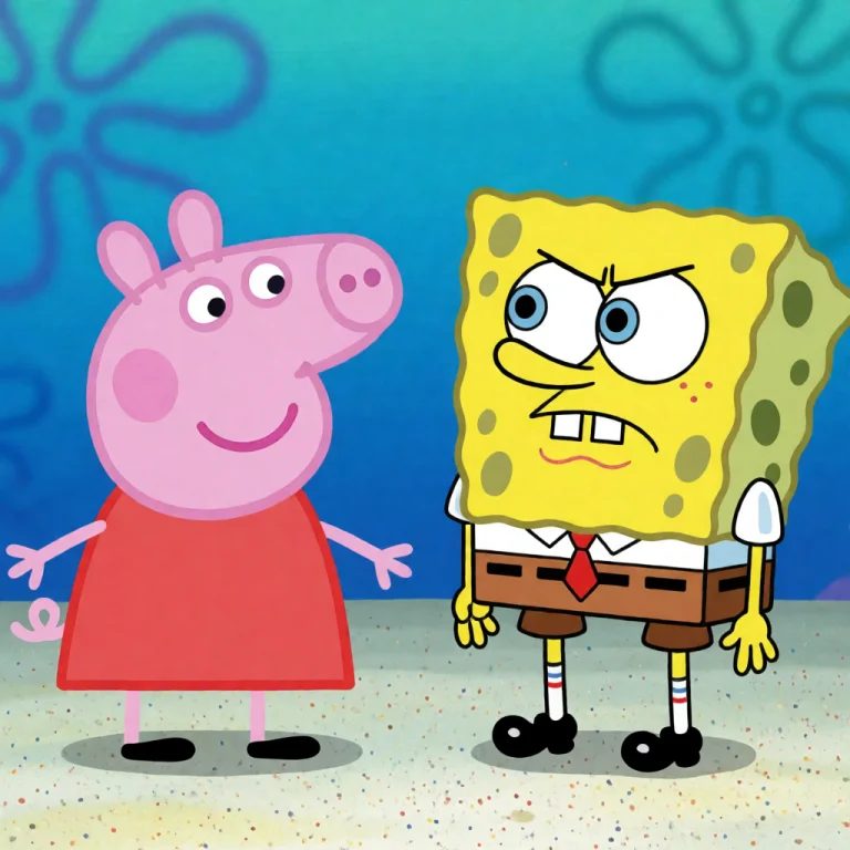 Peppa Pig And Spongebob Are Angry At Each Other