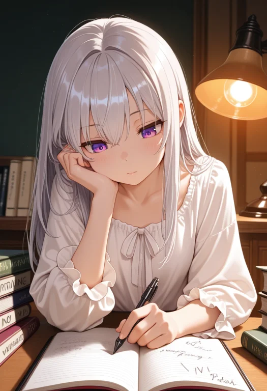 Masterpiece, Best Quality, Amazing Quality, 1girl, Solo, Sil...