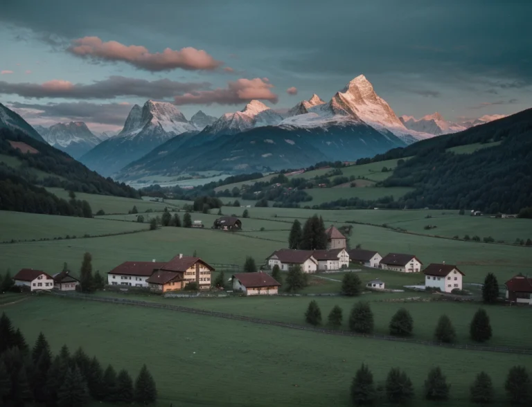 Analogue Film Photo Rural Switzerland, Iconic Swiss Countrys...