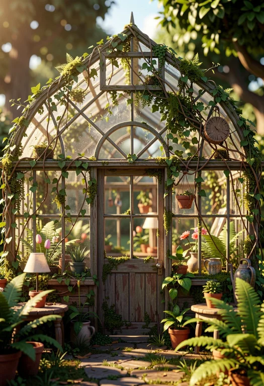 An Overgrown Greenhouse Slowly Returning To Nature, Pixar St...
