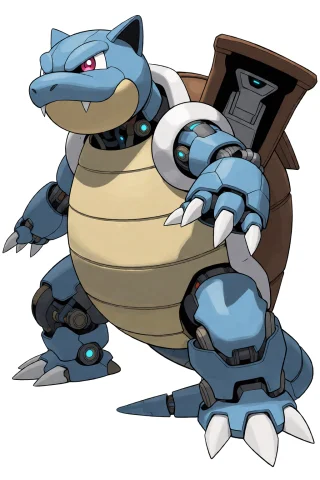 A Full Body Solo Image Of Blastoise From Pokemon. Detailed B... — Stable Diffusion AI Prompt: a full body solo image of blastoise from pokemon. detailed background. dynamic p...