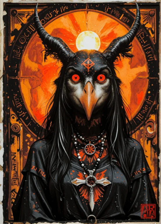 This Image Features A Stylized, Woodcut-inspired Illustratio...