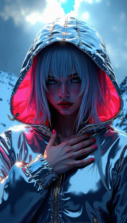 A Mysterious Beauty Is The Focal Point Of This Intricate Dig...