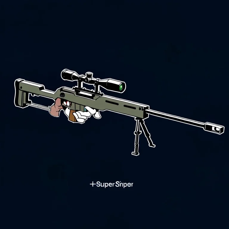 An Awp Sniper Rifle Diagonally Superimposed Over The Words R...