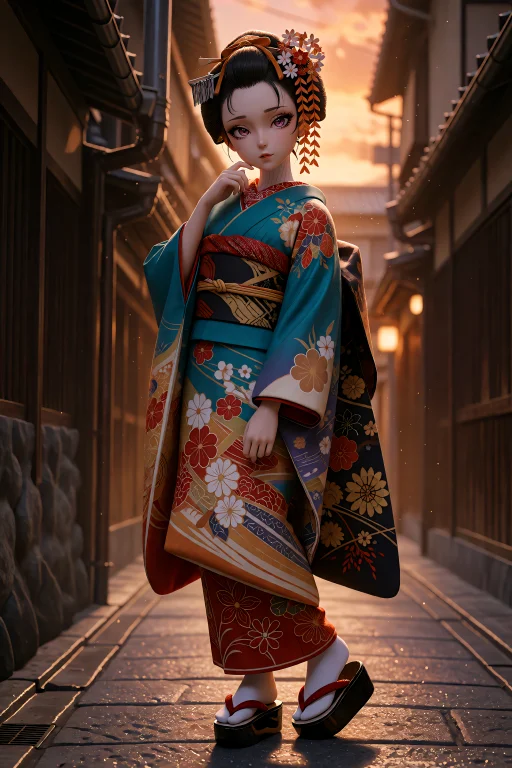 Mniji Style,, In Glshs3d Style. 1girl, Solo, Maikos Formal H...