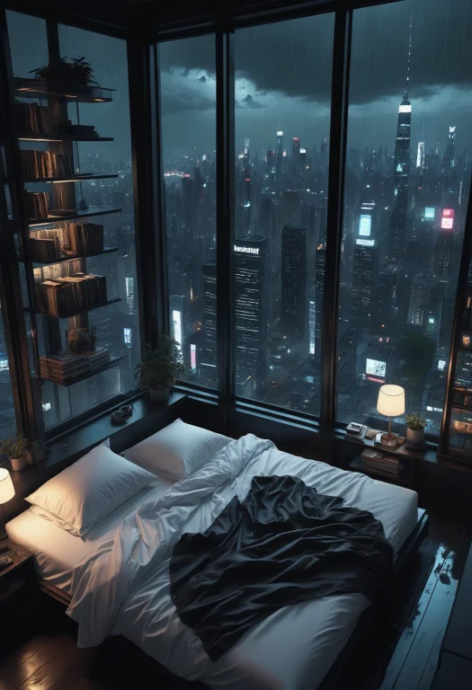 Moody Aesthetic, Beautiful Cozy, Cramped Bedroom With Floor...