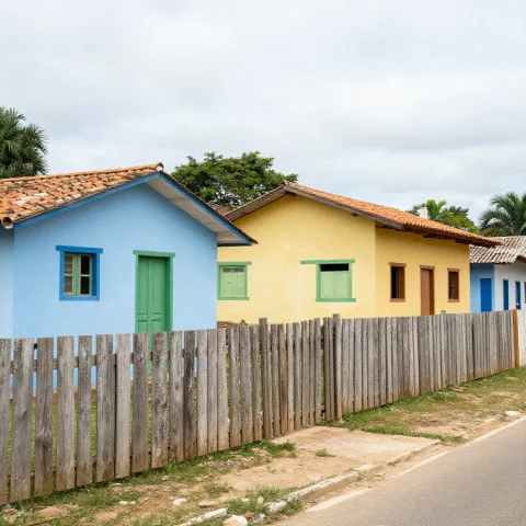 Calon Romany Houses Vector — Stable Diffusion AI Prompt: Calon Romany style houses from the Cigana de Sousa community in Pernambuco Brasi...