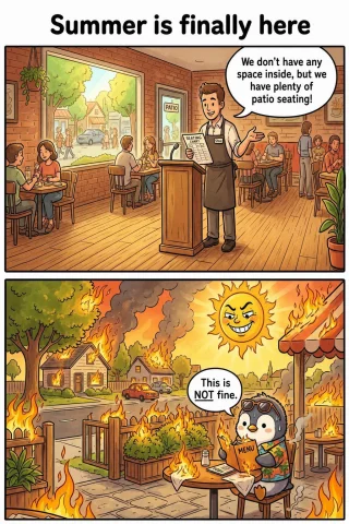 Remove Penguin In Panel 1 On The Right Side — Stable Diffusion AI Prompt: Remove penguin in panel 1 on the right side