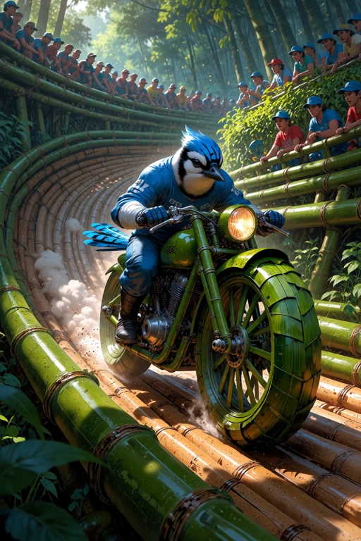 , A Photorealistic, Highly Detailed Photograph Of A Bamboo R...