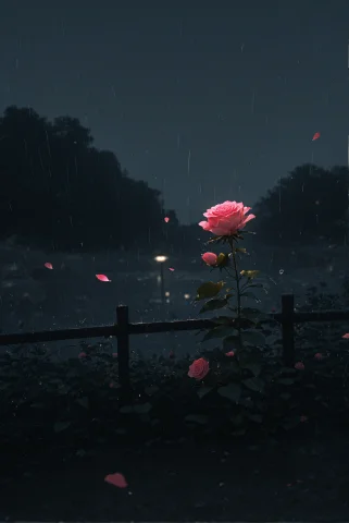 Masterpiece,best Quality,a Very Clear Picture. After The Hea... — Stable Diffusion AI Prompt: masterpiece,best quality,A very clear picture. After the heavy rain,two blue-pin...