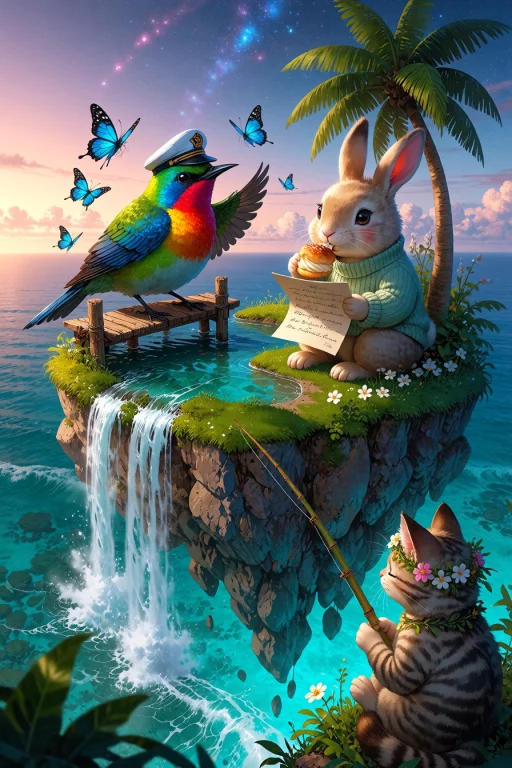 , B4tt3r13s Hyper Real Photograph Digitally Enhanced A Float...