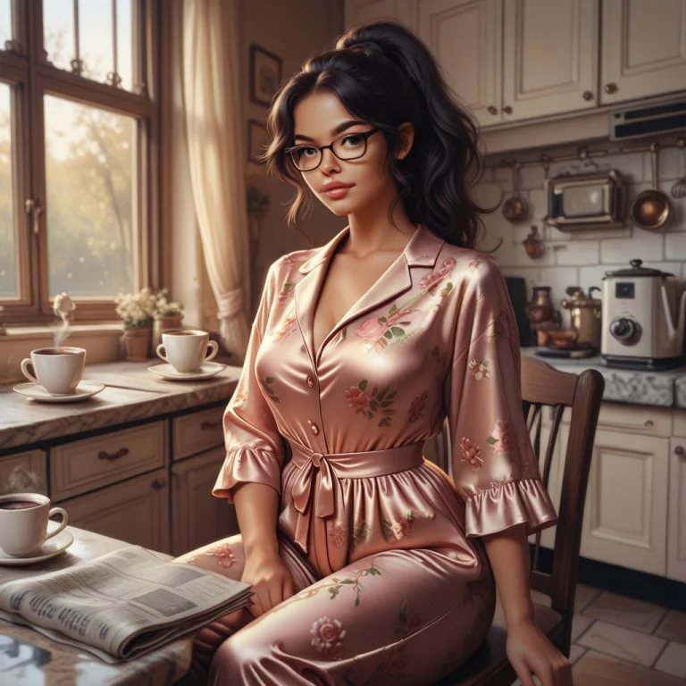 Itzel-r, A Latina Woman, Wearing Glasses And A Floral Print...