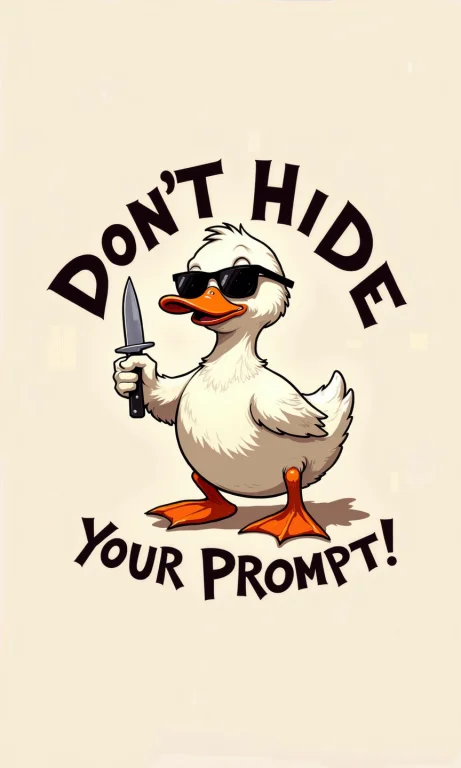 A Cartoon Duck, White With Orange Beak And Feet, Is Holding...