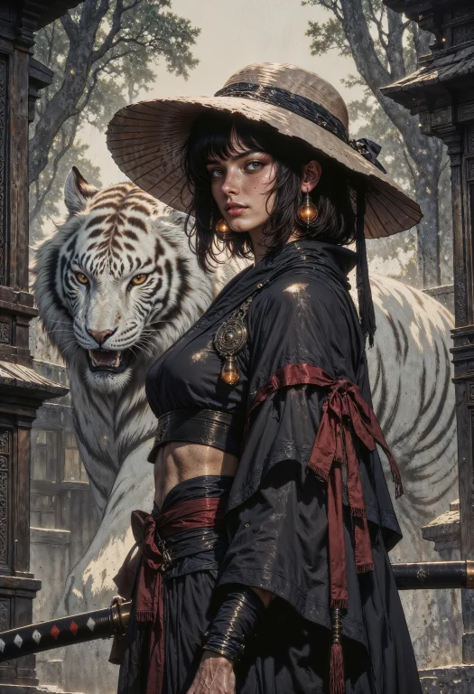 A Highly Detailed, Digital Art Illustration In A Semi-realis...