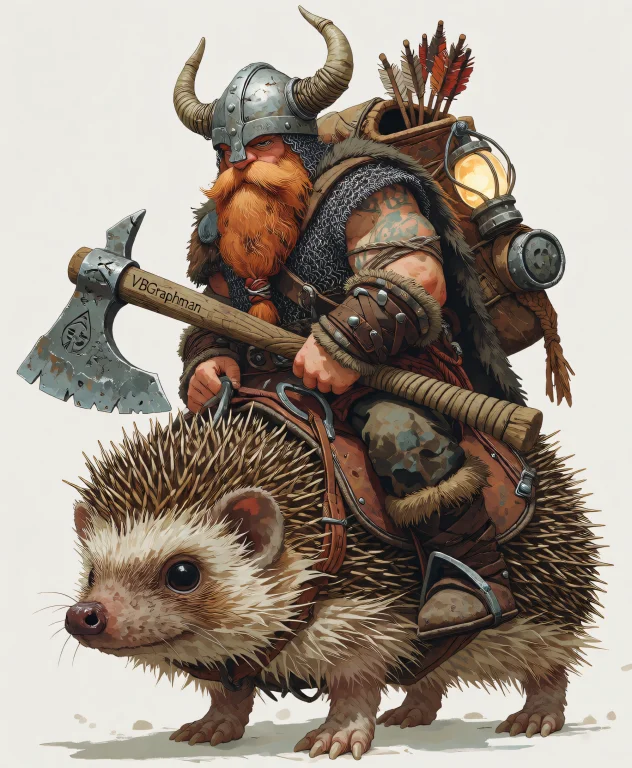A Highly Detailed 3d Render Unreal Engine Bearded Viking War...