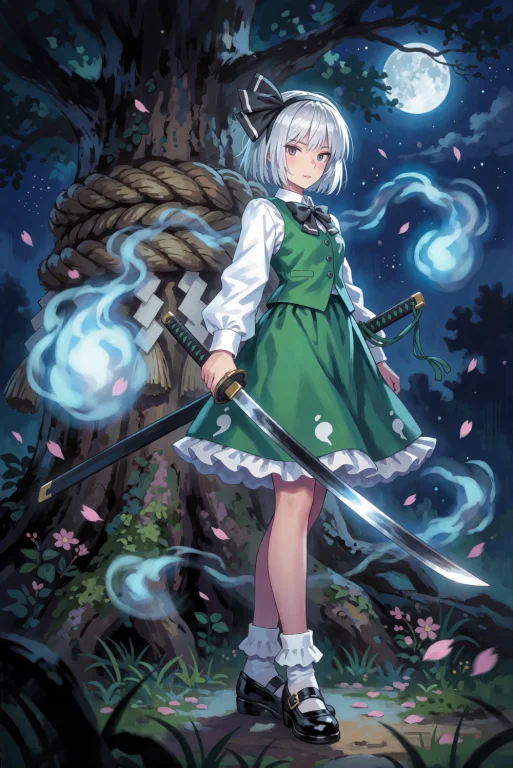 Matsudastyle Illustration Depicts Youmu Konpaku From The Tou...