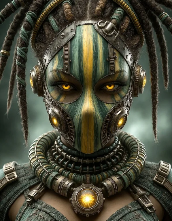 This Is A Digitally Created, Highly Detailed, Close-up Portr...