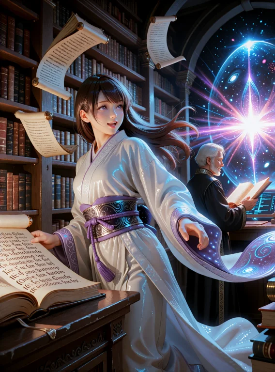 Time-fractured Library In A Dimension Where Multiple Time Pe...