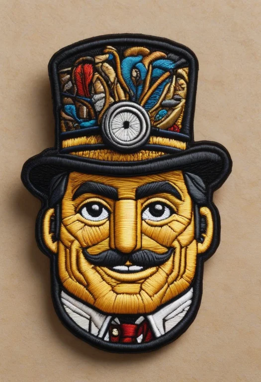 Ral-embroideredpatch Embroidered Patch Of A Dapper Lego Man...